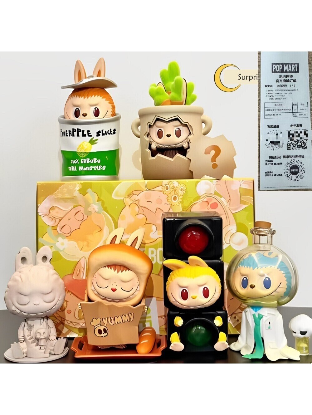 100% Authentic Labubu The Monsters Almost Hidden Series Blind Box Toys LOT of 3